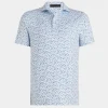 G/FORE Aye Poppy Tech Jersey Modern Spread Collar Polo- Polos & Shirts