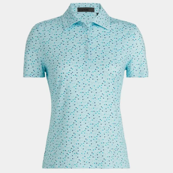 G/FORE Aye Poppy Tech Jersey Polo- Polos