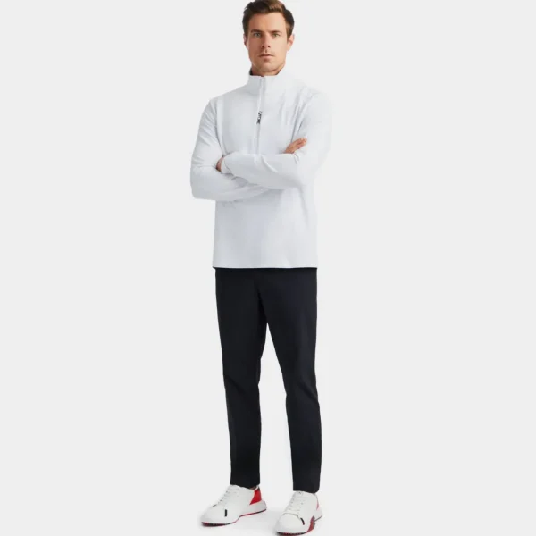 G/FORE Brushed Back Tech Quarter Zip Pullover- Mid Layers