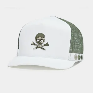 G/FORE Camo Skull & Tees Interlock Knit Tall Trucker Hat- Hats