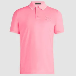 G/FORE Circle G's Embossed Tech Jersey Banded Sleeve Polo- Polos & Shirts