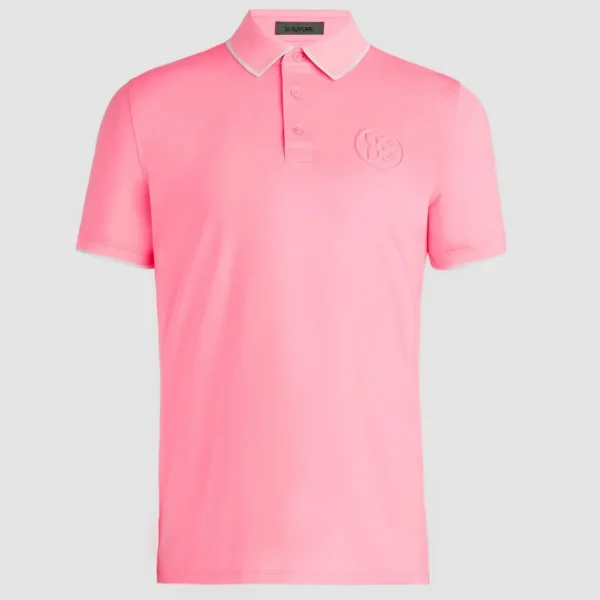 G/FORE Circle G's Embossed Tech Jersey Banded Sleeve Polo- Polos & Shirts