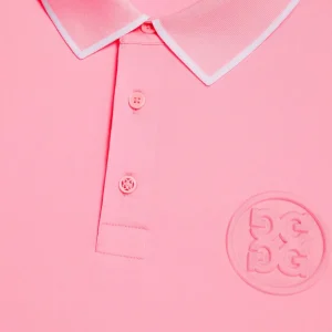 G/FORE Circle G's Embossed Tech Jersey Banded Sleeve Polo- Polos & Shirts