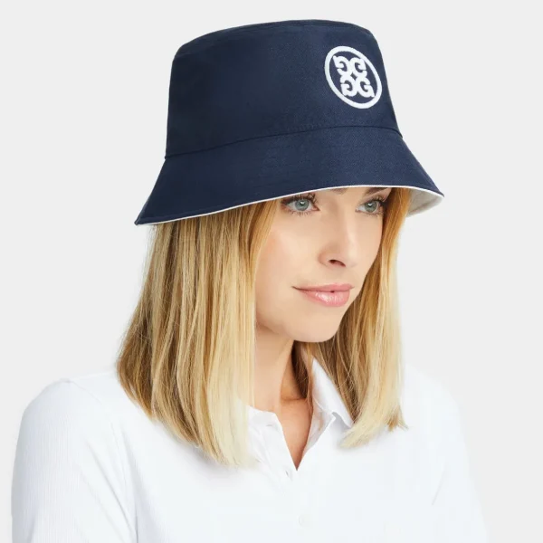 G/FORE Circle G's Reversible Cotton Twill Bucket Hat- Hats