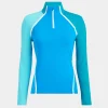 G/FORE Colour Block Silky Tech Quarter Zip Pullover- Mid Layers