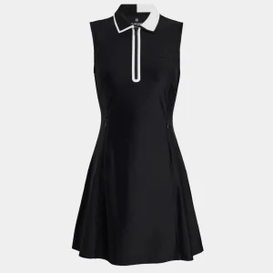 G/FORE Contrast Collar Tech Nylon Quarter Zip Dress- Skorts & Dresses