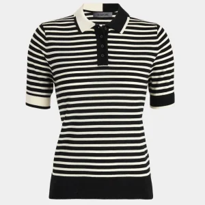 G/FORE Contrast Stripe Merino Wool Short Sleeve Sweater Polo- Sweaters