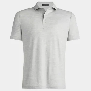 G/FORE Lightweight Technical Performance Fine Wool Modern Spread Collar Polo- Polos & Shirts