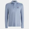 G/FORE Limited Edition 2024 U.S. Open Rib Gusset Long Sleeve Melange Ice Nylon Sun Shirt- Mid Layers