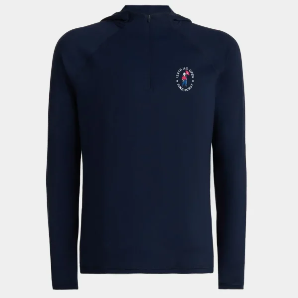 G/FORE Limited Edition 2024 U.S. Open Hooded Luxe Quarter Zip Mid Layer- Mid Layers