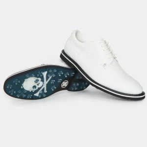 G/FORE Men's Gallivanter Debossed Skull & Tees Leather Golf Shoe- Gallivanter