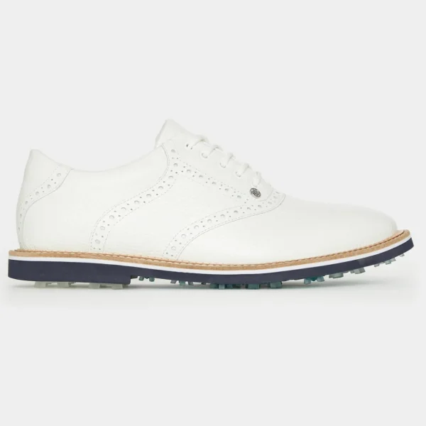 G/FORE Men's Gallivanter Pebble Leather Saddle Golf Shoe- Gallivanter