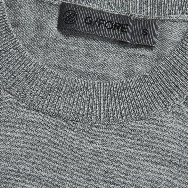 G/FORE Merino Wool Easy Care Short Sleeve Ops Sweater- Sweaters