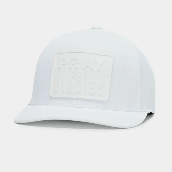 G/FORE Monochrome Pray For Birdies Stretch Twill Snapback Hat- Hats