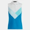 G/FORE Multi V Tech Jersey Sleeveless Polo- Polos