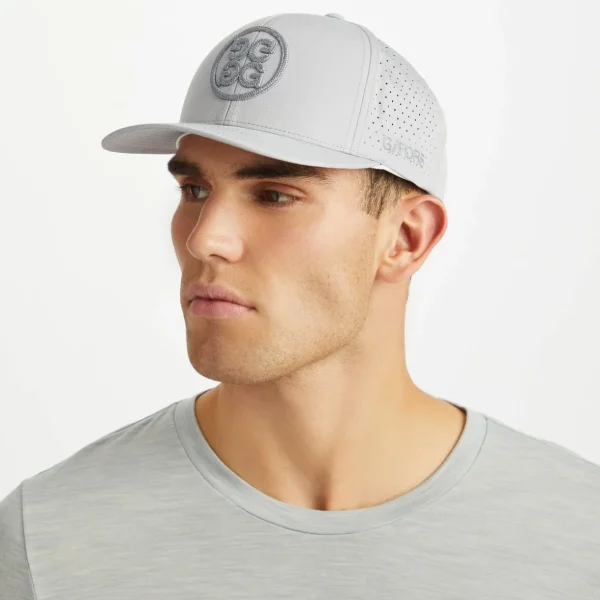 G/FORE Perforated Circle G's Ripstop Snapback Hat- Hats