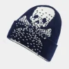 G/FORE Pixelated Skull & Tees Cashmere Merino Wool Beanie- Hats