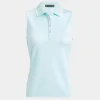 G/FORE Polkadot Jacquard Sleeveless Polo- Polos