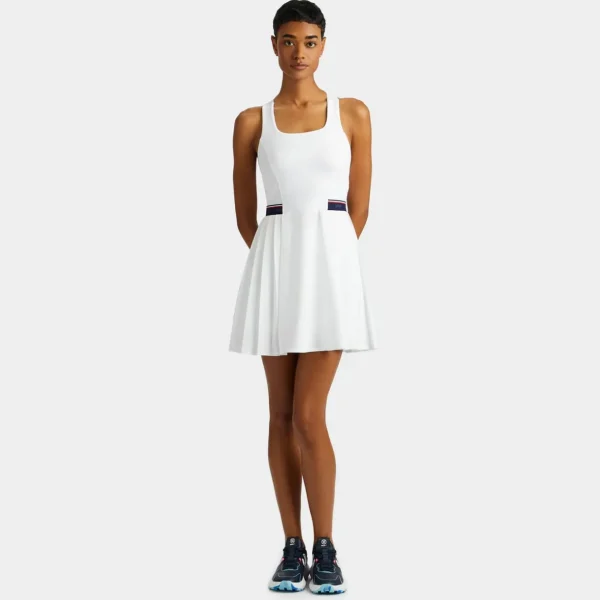 G/FORE Racerback Stretch Ops Pleated Tennis Dress With Short- Skorts & Dresses