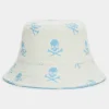 G/FORE Reversible Intarsia Skull & Tees Woven Bucket Hat- Hats