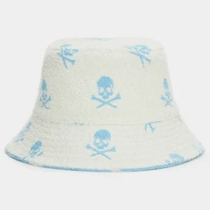 G/FORE Reversible Intarsia Skull & Tees Woven Bucket Hat- Hats