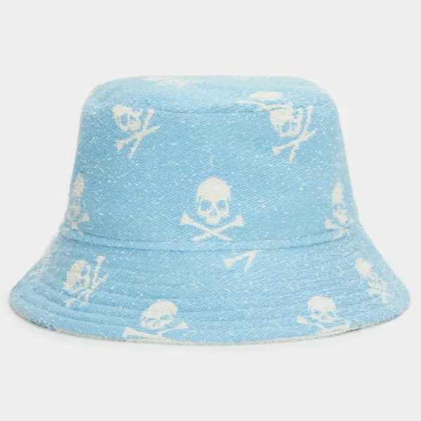 G/FORE Reversible Intarsia Skull & Tees Woven Bucket Hat- Hats