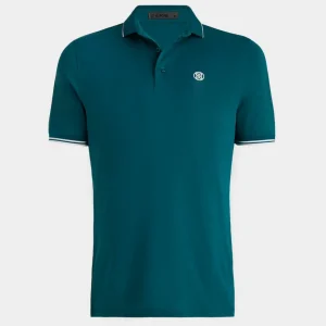 G/FORE Rib Collar Tech Pique Modern Spread Collar Banded Sleeve Polo- Polos & Shirts