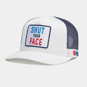 G/FORE Shut Your Face Cotton Twill Trucker Hat- Hats