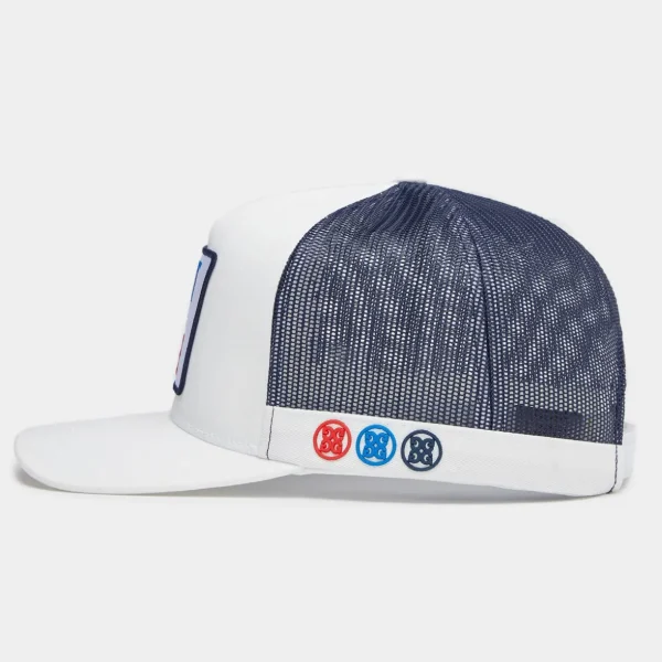G/FORE Shut Your Face Cotton Twill Trucker Hat- Hats