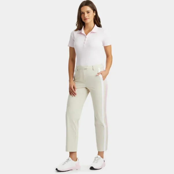 G/FORE Side Stripe Stretch Tech Twill Mid Rise Straight Leg Trouser- Pants