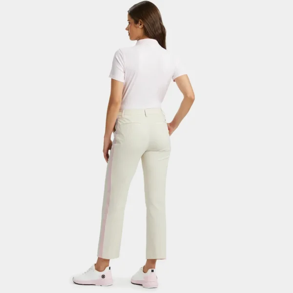 G/FORE Side Stripe Stretch Tech Twill Mid Rise Straight Leg Trouser- Pants