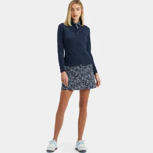 G/FORE Silky Tech Nylon Ruched Full Zip Layer- Mid Layers
