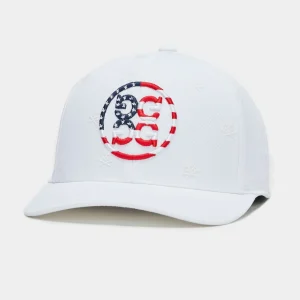 G/FORE Skulls & Stripes Stretch Twill Snapback Hat- Hats