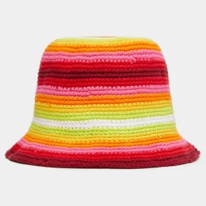 G/FORE Striped Circle G's Crochet Bucket Hat- Hats