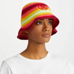 G/FORE Striped Circle G's Crochet Bucket Hat- Hats