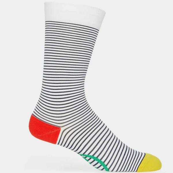 G/FORE Striped Compression Crew Sock- Socks