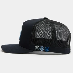 G/FORE Striped Quarter G Cotton Twill Trucker Hat- Hats