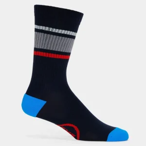 G/FORE Striped Ribbed Compression Crew Sock- Socks