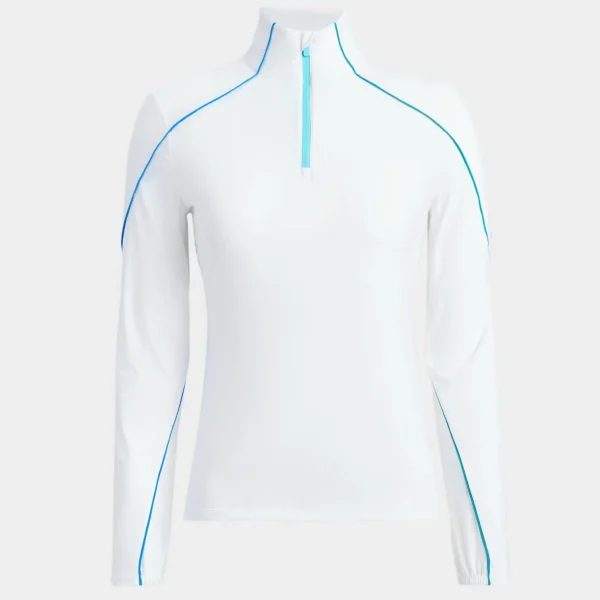 G/FORE Sun Shield Silky Tech Nylon Quarter Zip Layer- Mid Layers