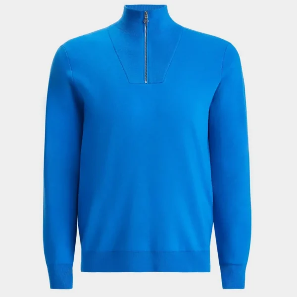 G/FORE V Neck Merino Wool Quarter Zip Sweater- Sweaters