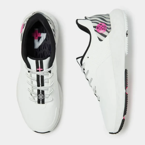 G/FORE Women's Mg4+ Perforated Zebra Accent Golf Shoe- Mg4+